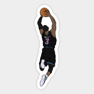 Dwyane Wade Black Miami Vice Sticker